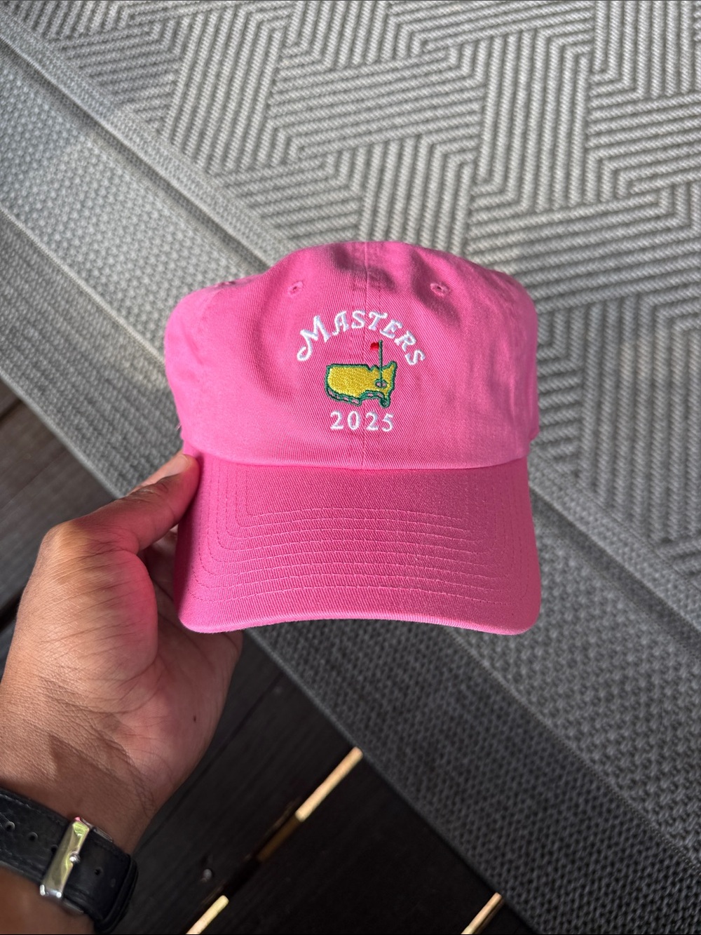 Brand New Masters Pink Embroidered 2025 Golf Hat